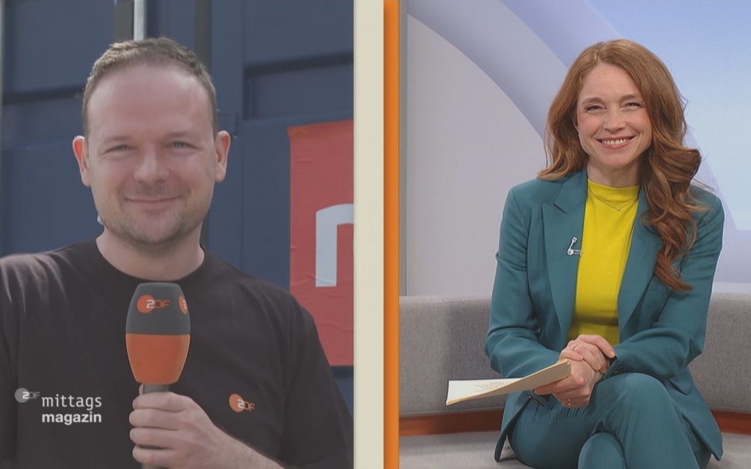 Bloß nicht live im ZDF ins Wasser fallen!
